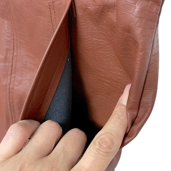 Stella Luce Faux Leather Mini Skirt - Picture 4 of 8